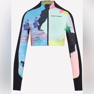 Off-White
Brush Stroke Crop Top
Black Multi
, Small